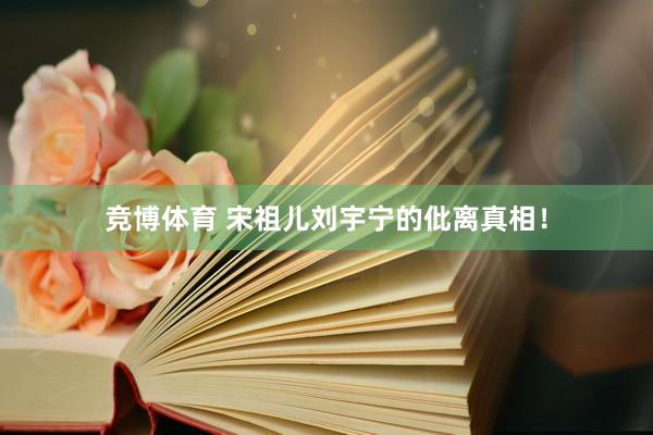 竞博体育 宋祖儿刘宇宁的仳离真相！